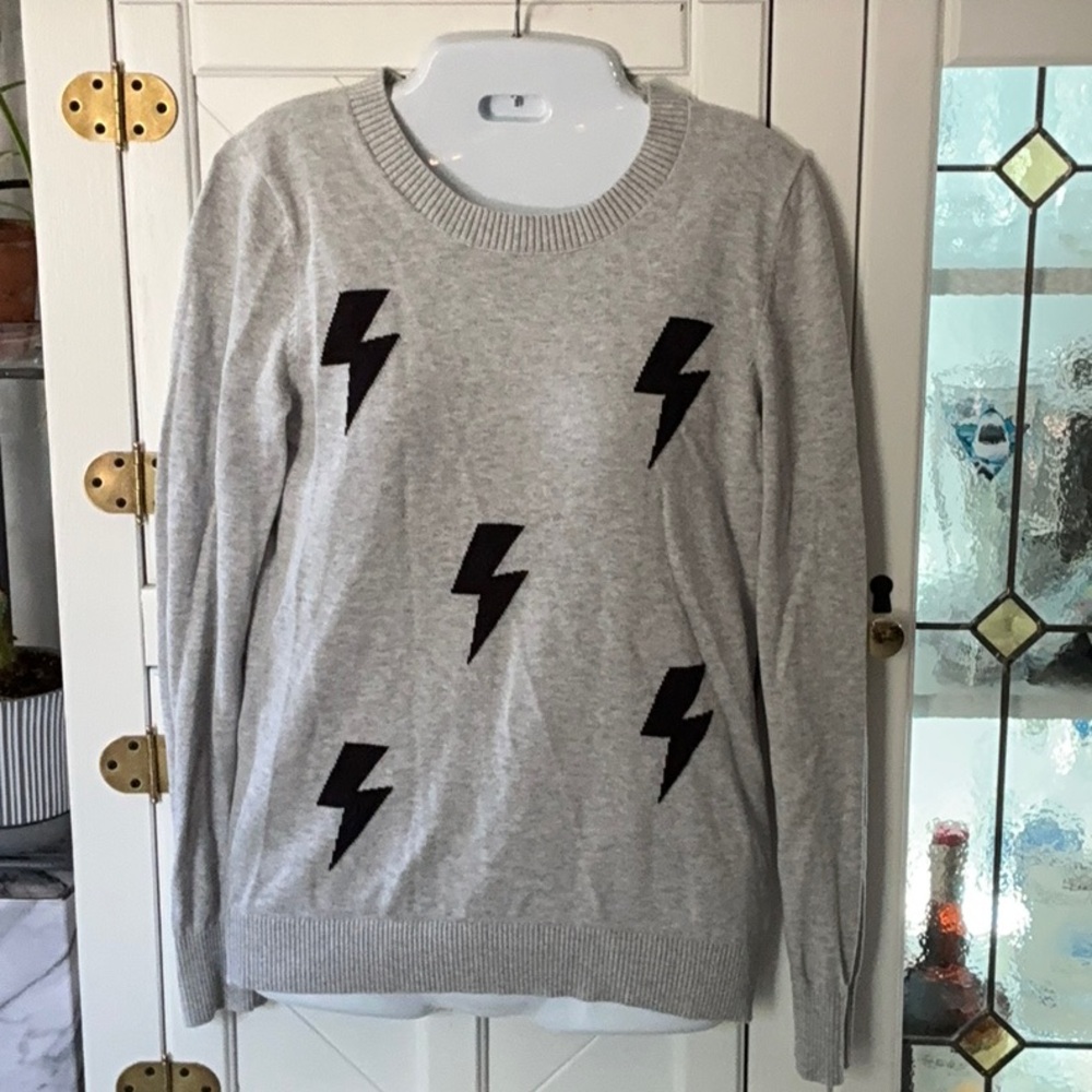 Express Gray Knit Sweater